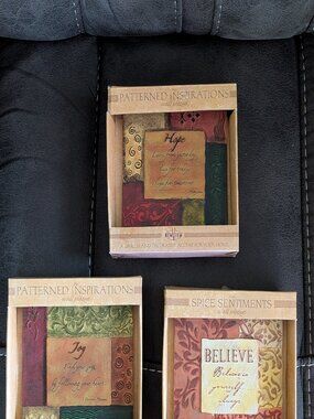 Set of 3 Decorative Accent Resin Wall Plaques